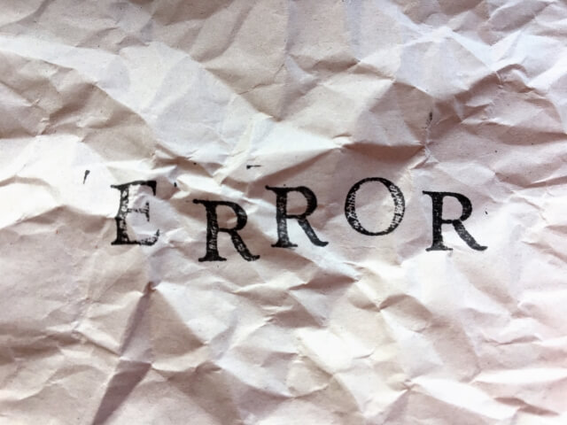 誤差　ERROR